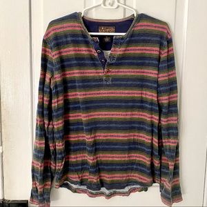 Lucky Brand Pattern Long Sleeved Pull Over